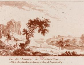 Vue des environs de Fontainebleau.