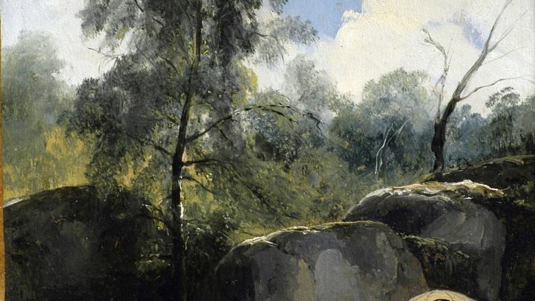 Les Peintres sur le motif dans la forêt de Fontainebleau