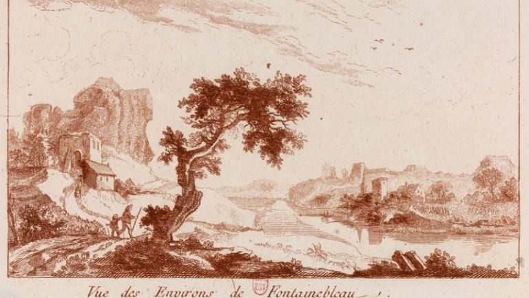 Vue des environs de Fontainebleau.